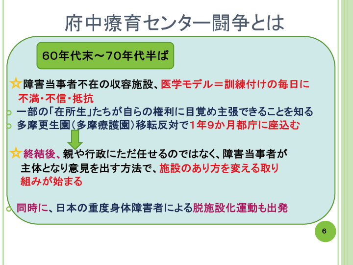 当事者主体をめぐる施設の５０年レポート画像