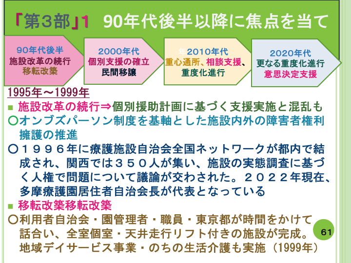 当事者主体をめぐる施設の５０年レポート画像