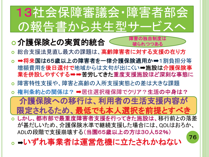 当事者主体をめぐる施設の５０年レポート画像