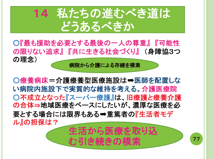 当事者主体をめぐる施設の５０年レポート画像